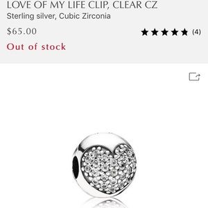 Love of My Life Heart pandora Clips charms 2